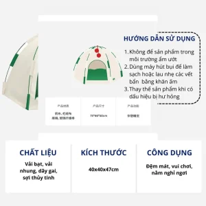 Alternative view of Nhà Nệm Cho Chó Mèo Hình Lều Cắm Trại ZEZE