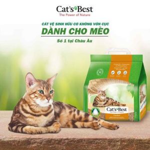 Cát Gỗ Cho Mèo Cat's Best COMFORT Không Vón 10L (4.3kg)