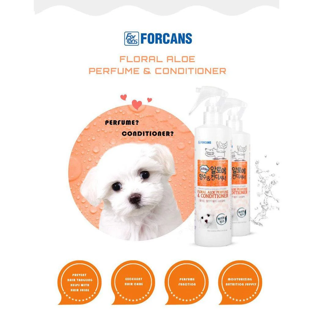 Dầu Thơm Forcans Khử Mùi Dưỡng Lông Chó Mèo (300ml) - Ảnh 4