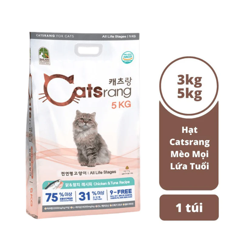 Hạt Cho Mèo Mọi Lứa Tuổi Catsrang