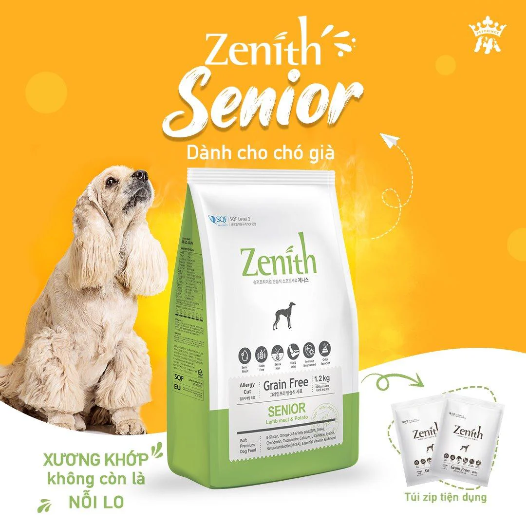 Hạt Mềm Cho Chó Già Zenith Senior - Ảnh 2