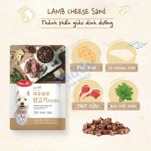 Alternative view of Bánh Thưởng Cho Chó Phô Mai Thịt Cừu BowWow 100g