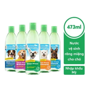 Nước Vệ Sinh Răng Miệng Hỗ Trợ Sức Khỏe Cho Chó Tropiclean 473ml (Mỹ)