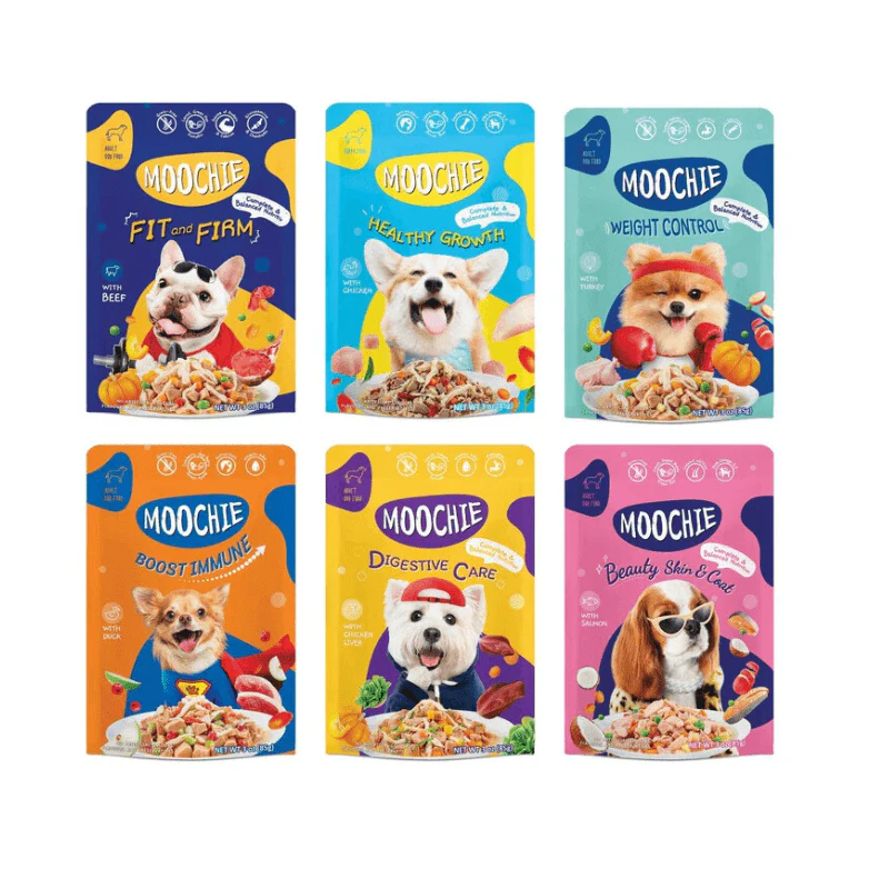 Pate Cho Chó Mọi Lứa Tuổi MooChie Gà Sốt 85g (Thái Lan)