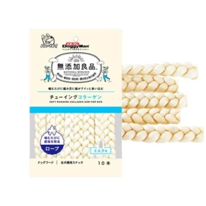 Bánh Thưởng Cho Chó Que Da Bò Xoắn Đôi Hương Sữa Doggyman 90g