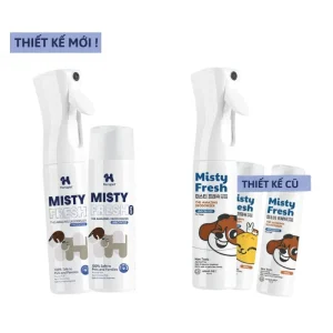 Xịt Diệt Khuẩn Cho Chó Mèo Hana Pet Misty Fresh 300ml
