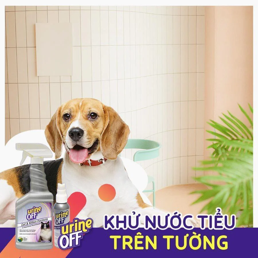 Xịt Khử Mùi Nước Tiểu, Chất Thải Cho CHÓ Urine Off (Mỹ) - Ảnh 4