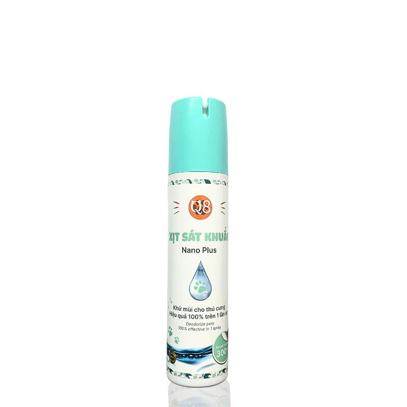 Xịt Sát Khuẩn Khử Mùi Chó Mèo Nano Plus Q8 300ml - Ảnh 3